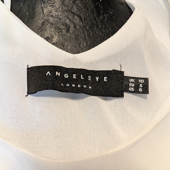 Angel Sheer White Blouse - Picture 5 of 5